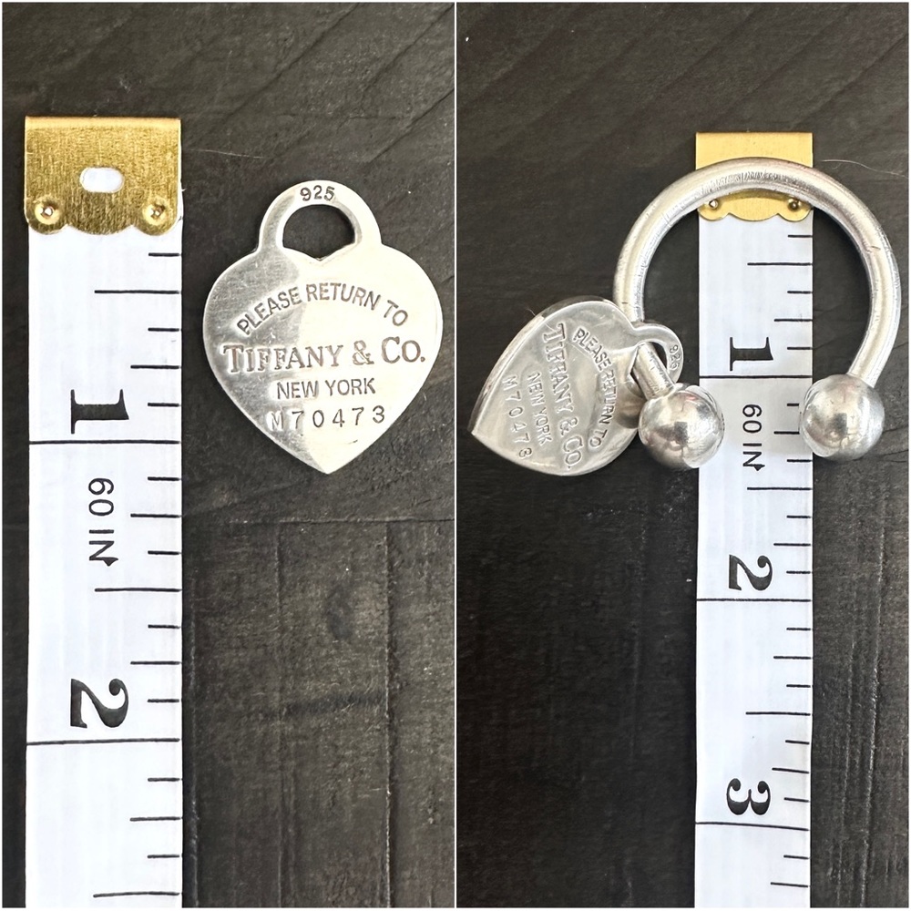 ❌SOLD❌ 🎉HP🎉 Tiffany & Co. Sterling RETURN TO TIFFANY Heart Tag Keyring - Picture 11 of 13